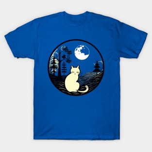 Cottage core Cat lovers art design one T-Shirt